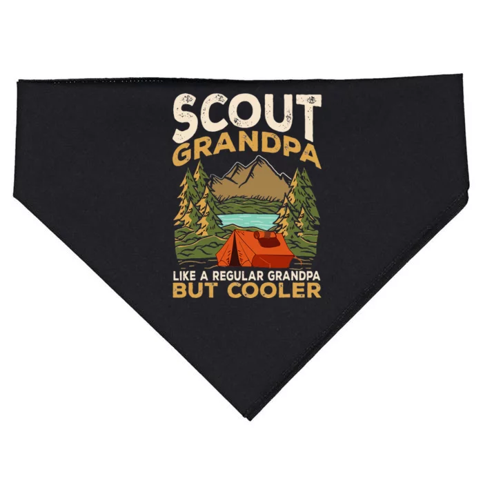 Scout Grandpa Like A Regular Grandpa But Cooler USA-Made Doggie Bandana