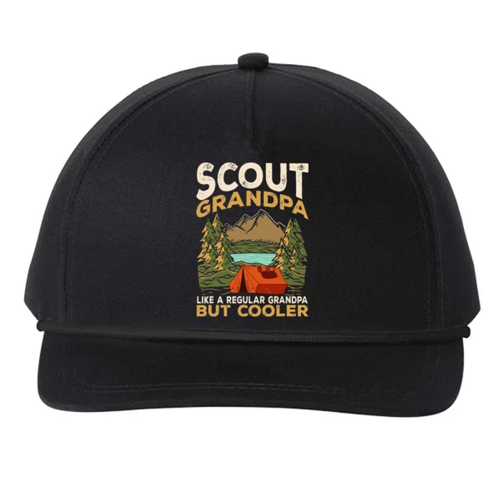 Scout Grandpa Like A Regular Grandpa But Cooler Snapback Five-Panel Rope Hat