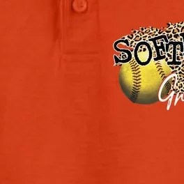 Softball Grandma Leopard Softball Grandma Dry Zone Grid Performance Polo