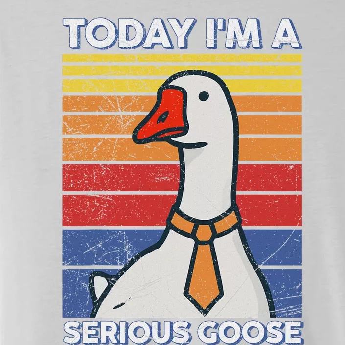 Serious Goose Lover Funny Goose Design ChromaSoft Performance T-Shirt