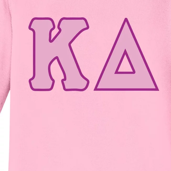 Sorority Greek Letter Baby Long Sleeve Bodysuit