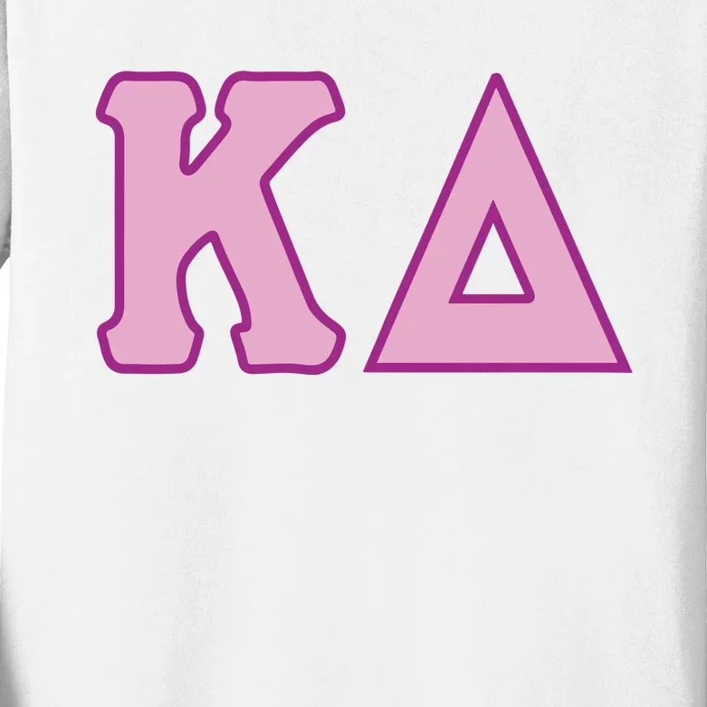 Sorority Greek Letter Kids Long Sleeve Shirt