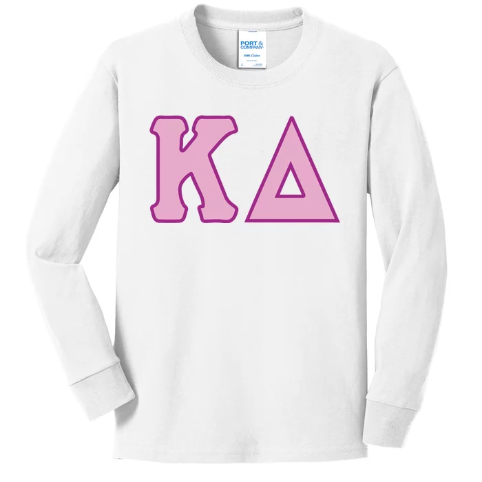 Sorority Greek Letter Kids Long Sleeve Shirt