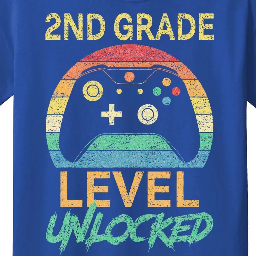 Second Grade Level Unlocked Gamer 1st Day Of School Kids T-Shirt