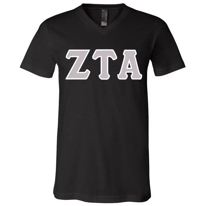 Sorority Greek Letter V-Neck T-Shirt