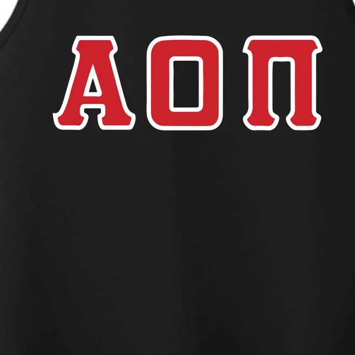 Sorority Greek Letter Performance Tank