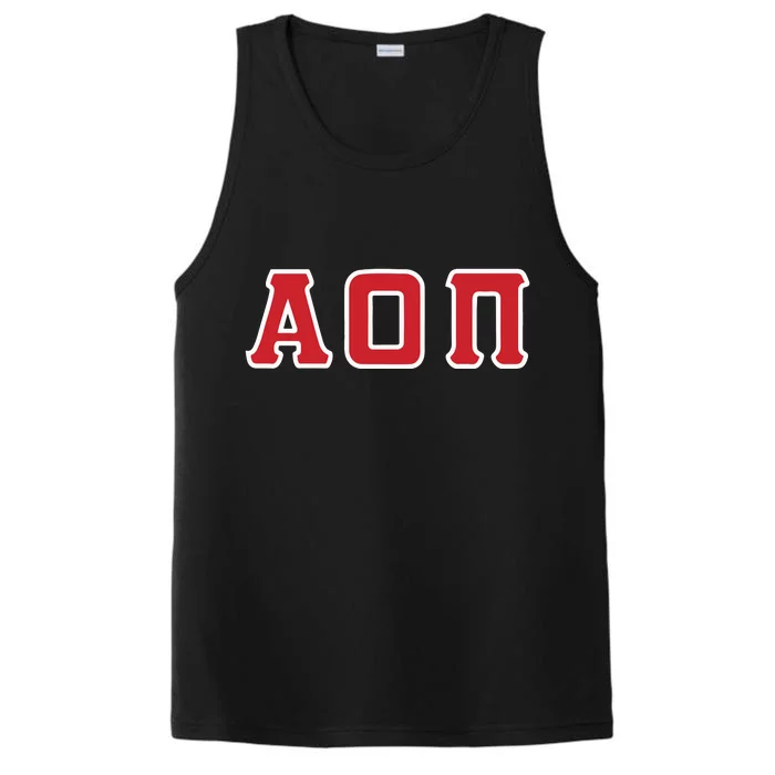 Sorority Greek Letter Performance Tank