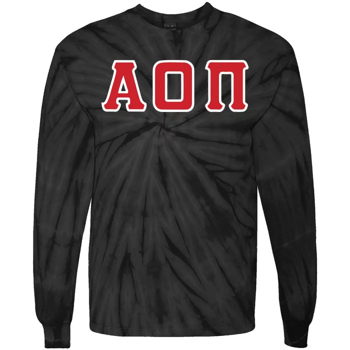 Sorority Greek Letter Tie-Dye Long Sleeve Shirt