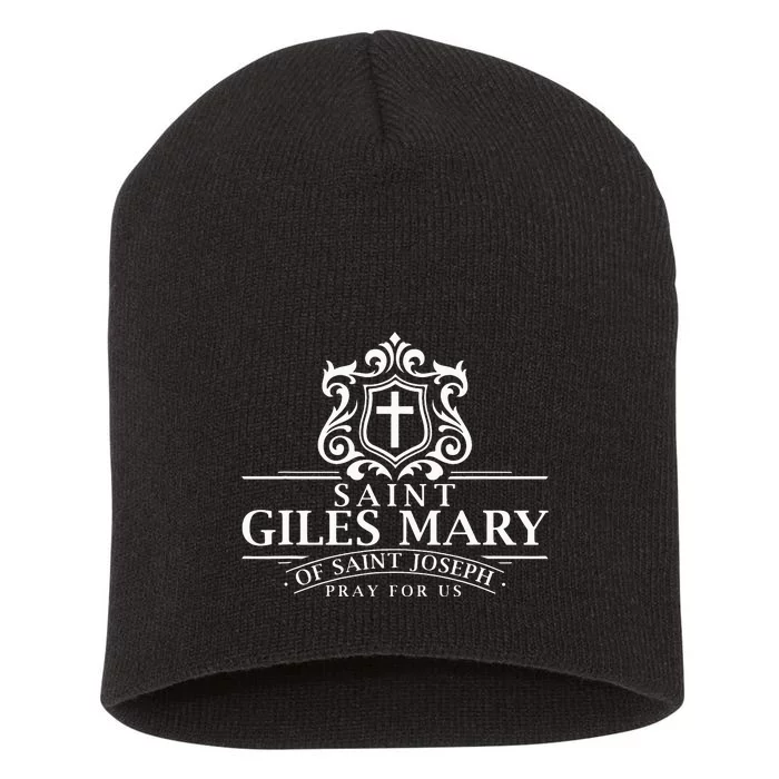 Saint Giles Mary of St Joseph Catholic Patron Job Search Short Acrylic Beanie