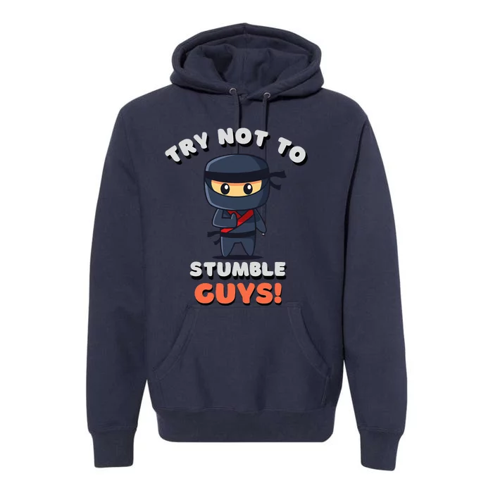 Stumble Guys Merch T Ninjas Games Premium Hoodie