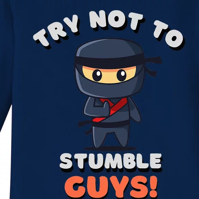 Stumble Guys Merch T Ninjas Games Baby Long Sleeve Bodysuit