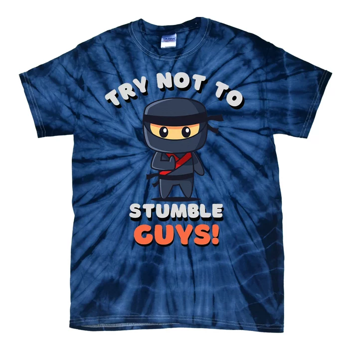 Stumble Guys Merch T Ninjas Games Tie-Dye T-Shirt