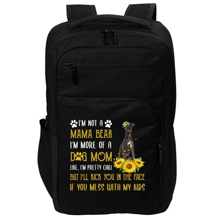 Sunflower Greyhound Mom Mothers Day Dog Mom Gift Impact Tech Backpack