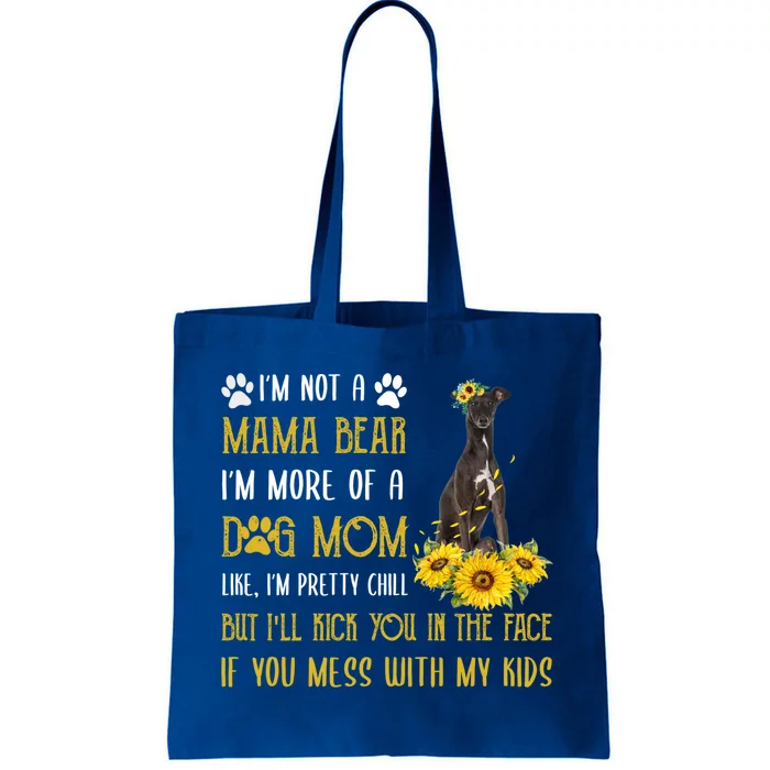 Sunflower Greyhound Mom Mothers Day Dog Mom Gift Tote Bag