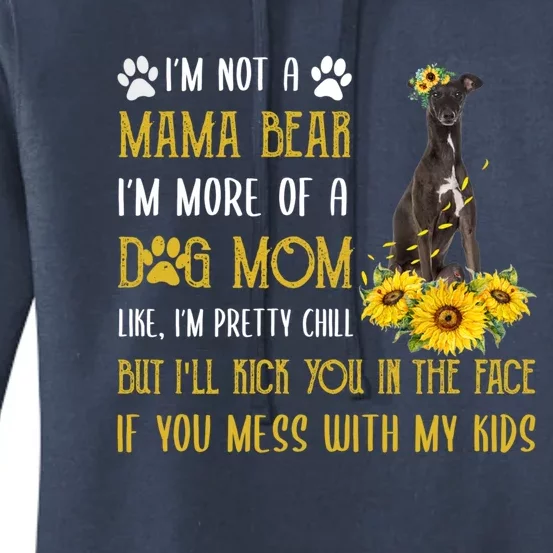 Sunflower Greyhound Mom Mothers Day Dog Mom Gift Women's Pullover Hoodie