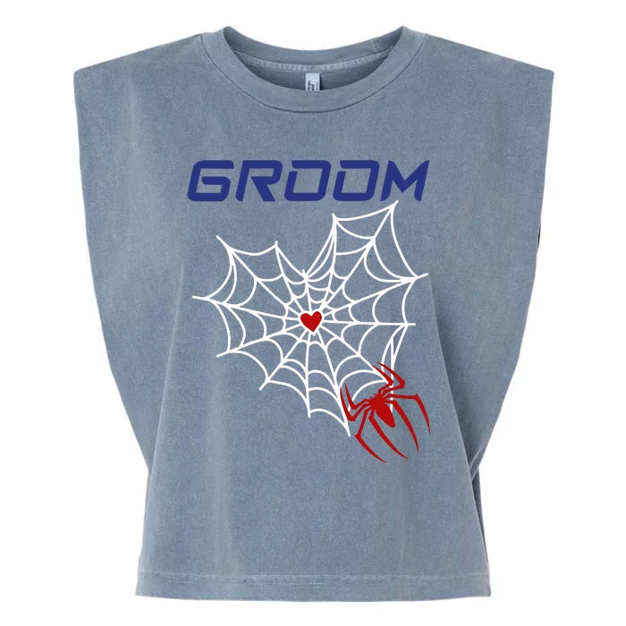 Spider Grooms Man Garment-Dyed Women's Muscle Tee