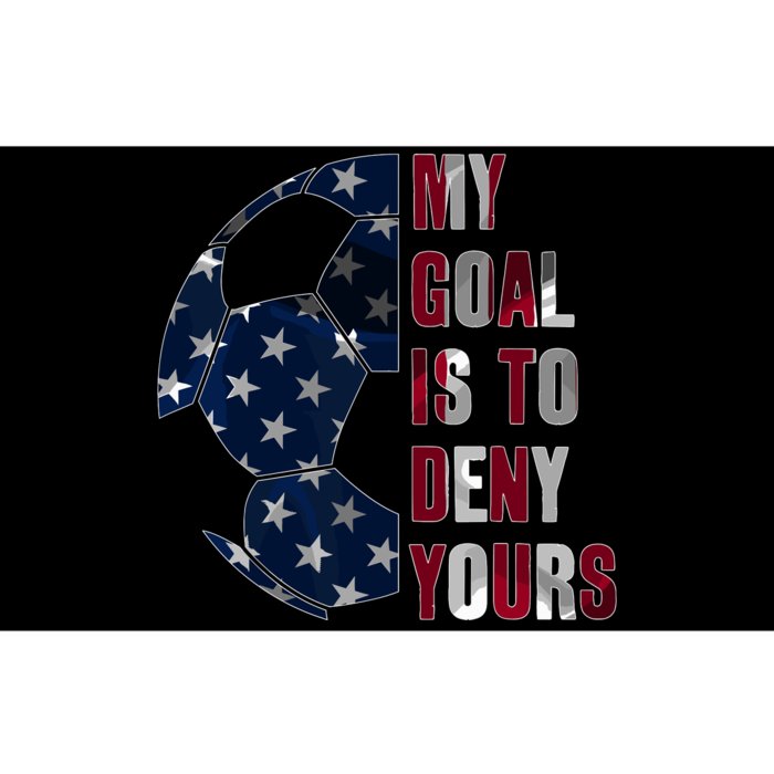 Soccer Goalie My Goal Is To Deny Yours Soccer Goalkeeper Bumper Sticker