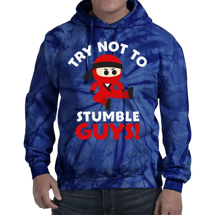 Stumble Guys Merch T Ninjas Games Stumble Guys Tie Dye Hoodie