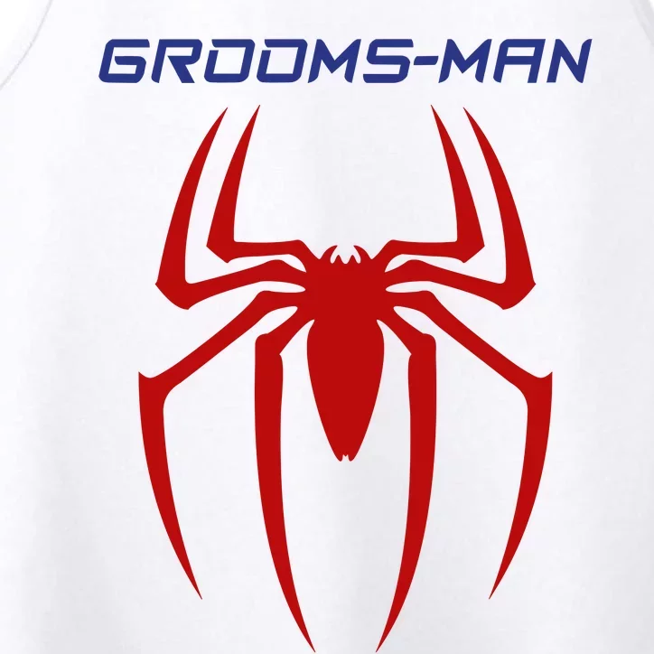 Spider Grooms Man Performance Tank