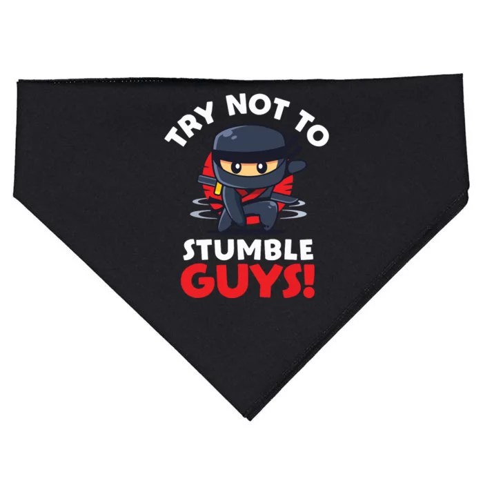 Stumble Guys Merch Ninjas Games Stumble Guys USA-Made Doggie Bandana