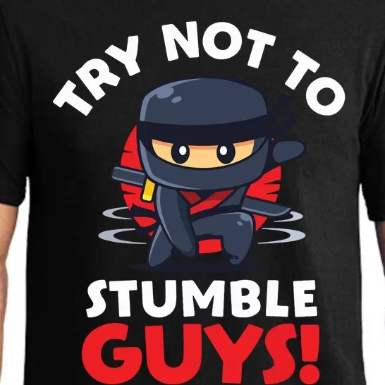 Stumble Guys Merch Ninjas Games Stumble Guys Pajama Set