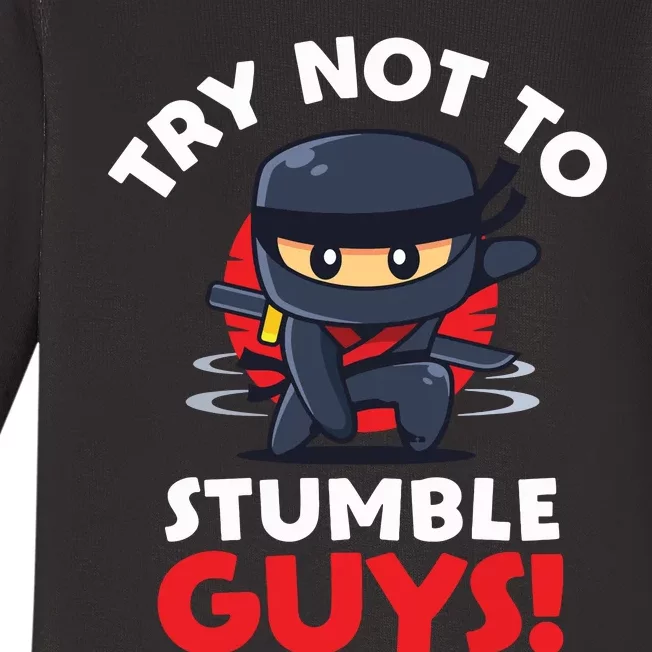 Stumble Guys Merch Ninjas Games Stumble Guys Baby Long Sleeve Bodysuit