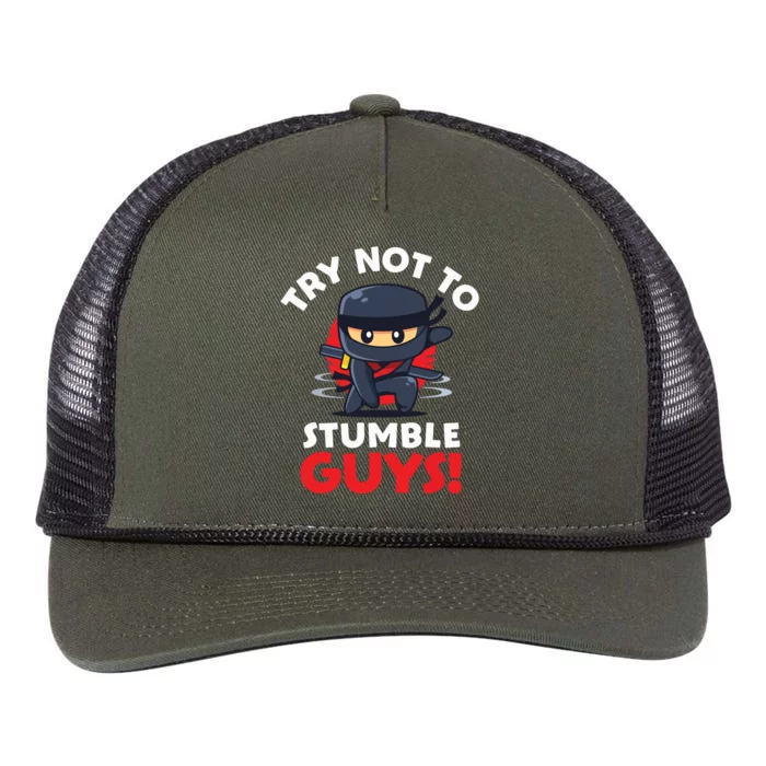 Stumble Guys Merch Ninjas Games Stumble Guys Retro Rope Trucker Hat Cap