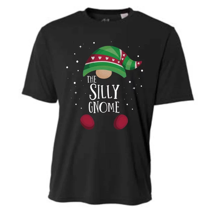 Silly Gnome Matching Christmas Pjs Family Pajamas Cool Gift Cooling Performance Crew T-Shirt