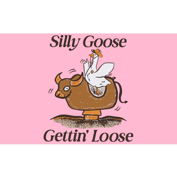 Silly Goose Mechanical Bull Gettin Loose Limited Bumper Sticker