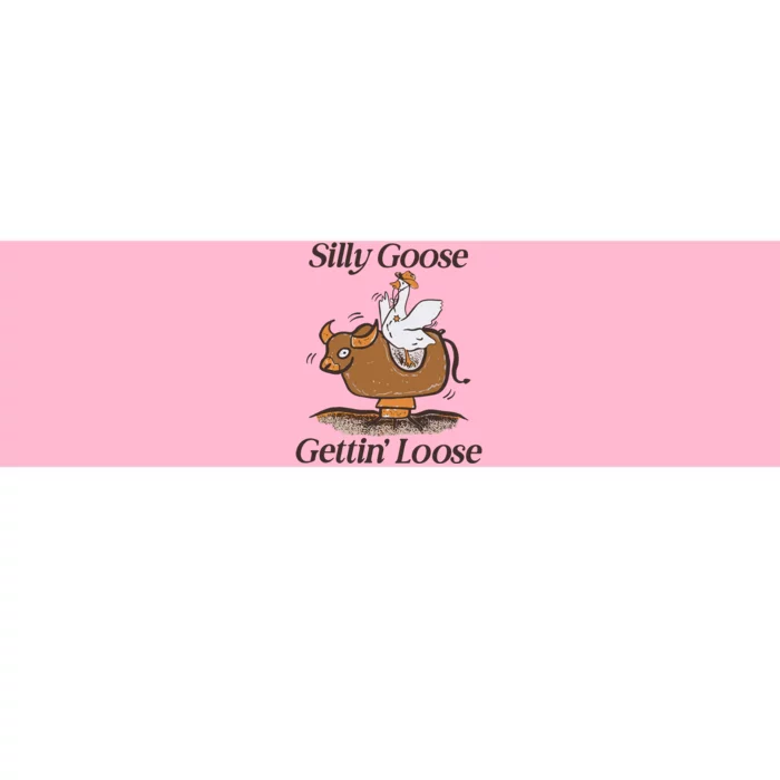 Silly Goose Mechanical Bull Gettin Loose Limited Bumper Sticker