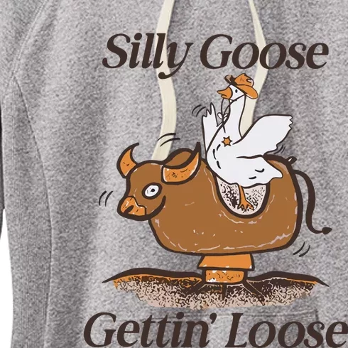 Silly Goose Mechanical Bull Gettin Loose Limited Women's Fleece Hoodie