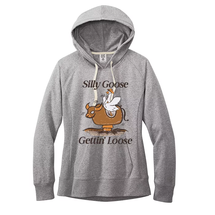 Silly Goose Mechanical Bull Gettin Loose Limited Women's Fleece Hoodie