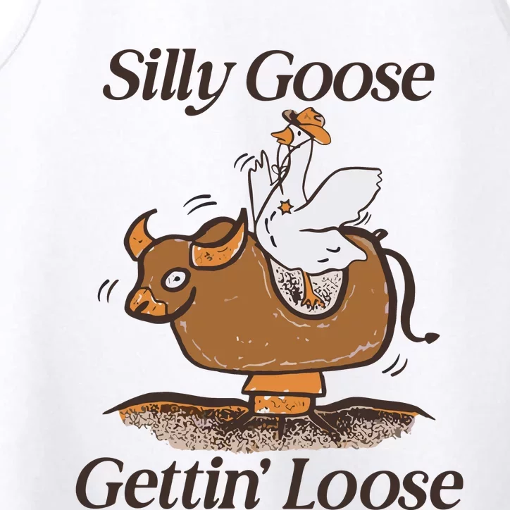 Silly Goose Mechanical Bull Gettin Loose Limited Performance Tank