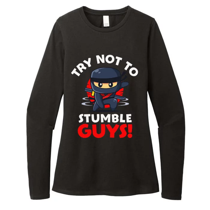 Stumble Guys Merch Ninjas Games Stumble Guys Gift Womens CVC Long Sleeve Shirt