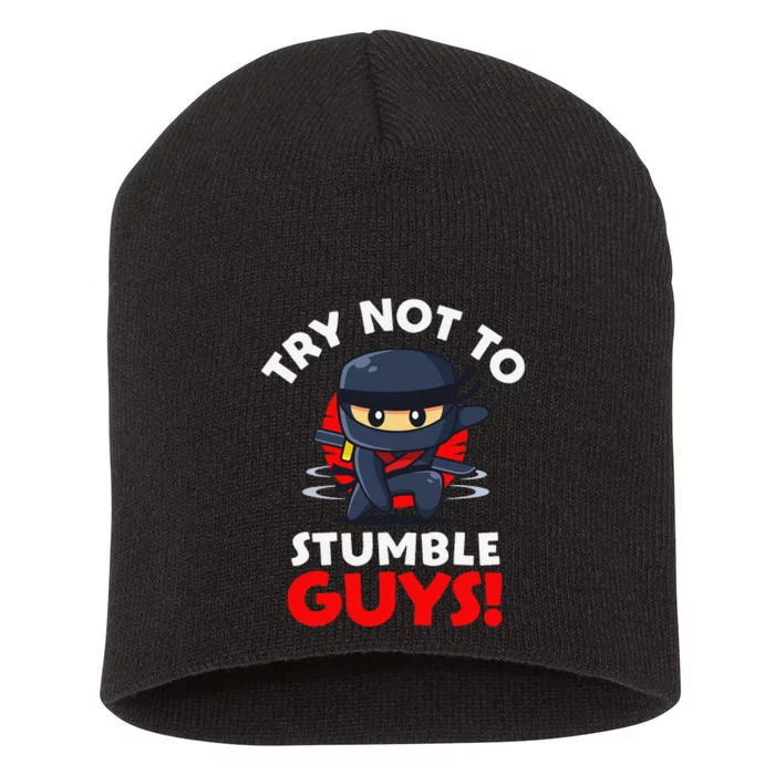 Stumble Guys Merch Ninjas Games Stumble Guys Gift Short Acrylic Beanie