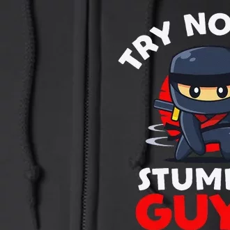 Stumble Guys Merch Ninjas Games Stumble Guys Gift Full Zip Hoodie