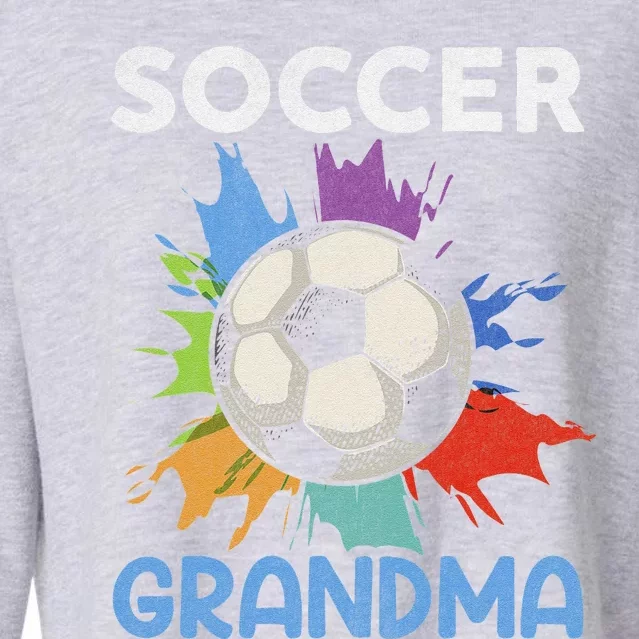 Soccer Grandma MotherS Day Gift Cropped Pullover Crew