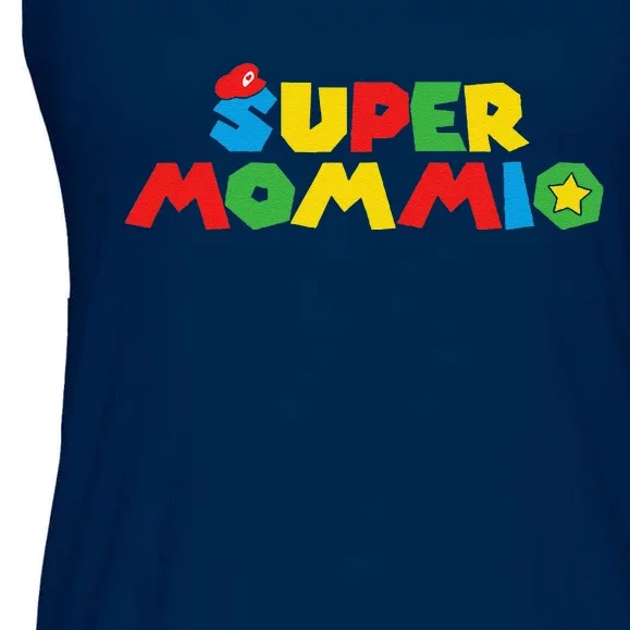 Super Gamer Mom Unleashed Celebrating Motherly Powers Ladies Essential Flowy Tank