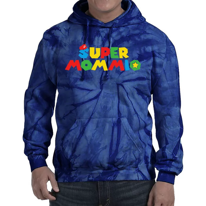 Super Gamer Mom Unleashed Celebrating Motherly Powers Tie Dye Hoodie