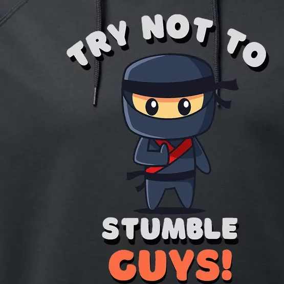 Stumble Guys Merch T Ninjas Games Stumble Guys Performance Fleece Hoodie