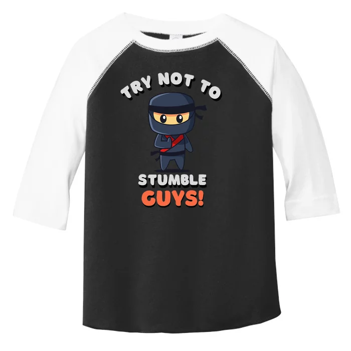 Stumble Guys Merch T Ninjas Games Stumble Guys Toddler Fine Jersey T-Shirt