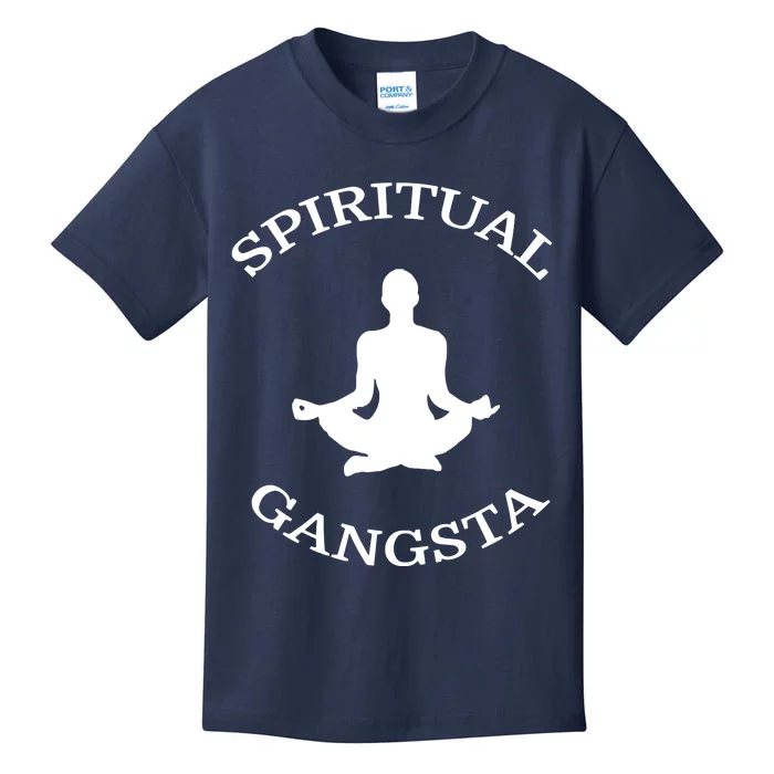 Spiritual Gangsta Men Womens Funny Yoga Kids T-Shirt