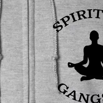 Spiritual Gangsta Men Womens Funny Yoga Full Zip Hoodie