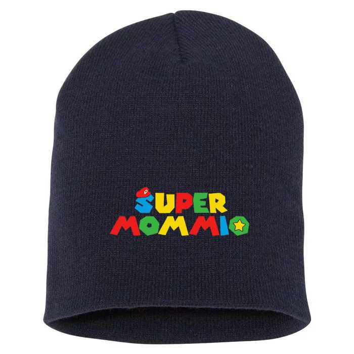 Super Gamer Mom Unleashed Celebrating Motherly Powers Short Acrylic Beanie