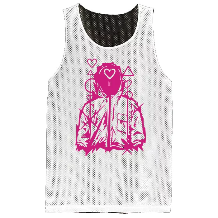 Squid Ga Me Heart Guard Mesh Reversible Basketball Jersey Tank