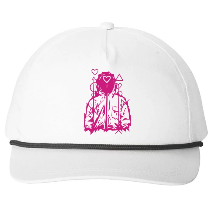 Squid Ga Me Heart Guard Snapback Five-Panel Rope Hat