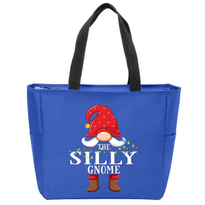 Silly Gnome Matching Christmas Family Pajama Cute Gift Zip Tote Bag