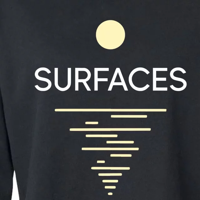 Surfaces Good Morning Tan Cropped Pullover Crew