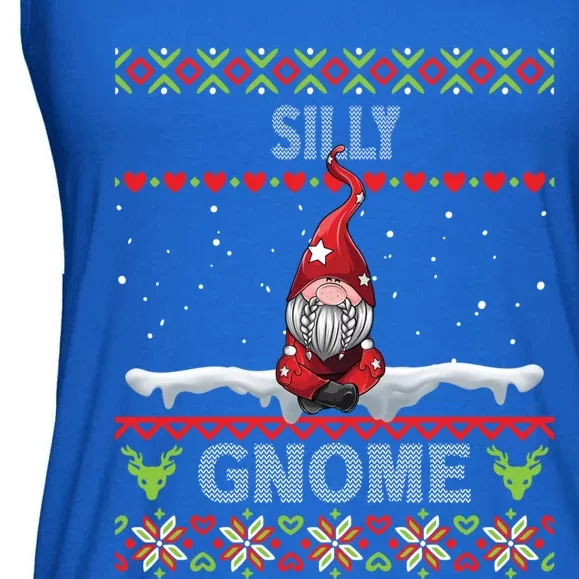 Silly Gnome Matching Family Christmas Ugly Pjs Funny Gift Ladies Essential Flowy Tank