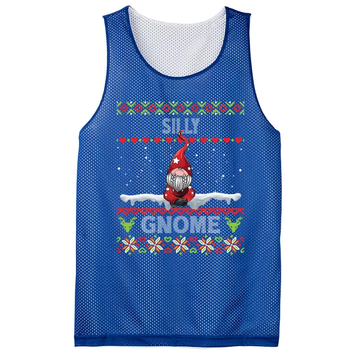 Silly Gnome Matching Family Christmas Ugly Pjs Funny Gift Mesh Reversible Basketball Jersey Tank